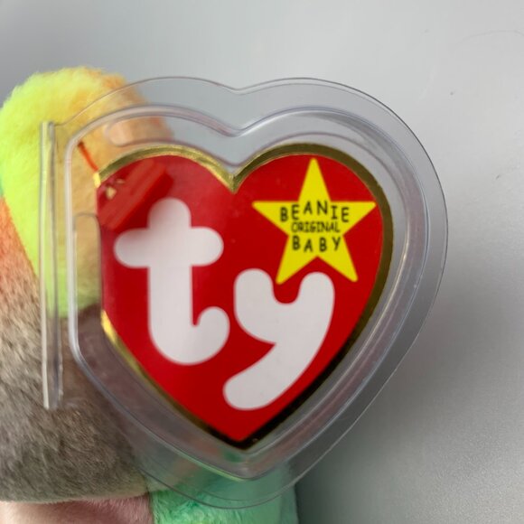 1996 Ty Beanie Babies Collection PEACE the Multi-Colored Bear - Picture 4 of 8